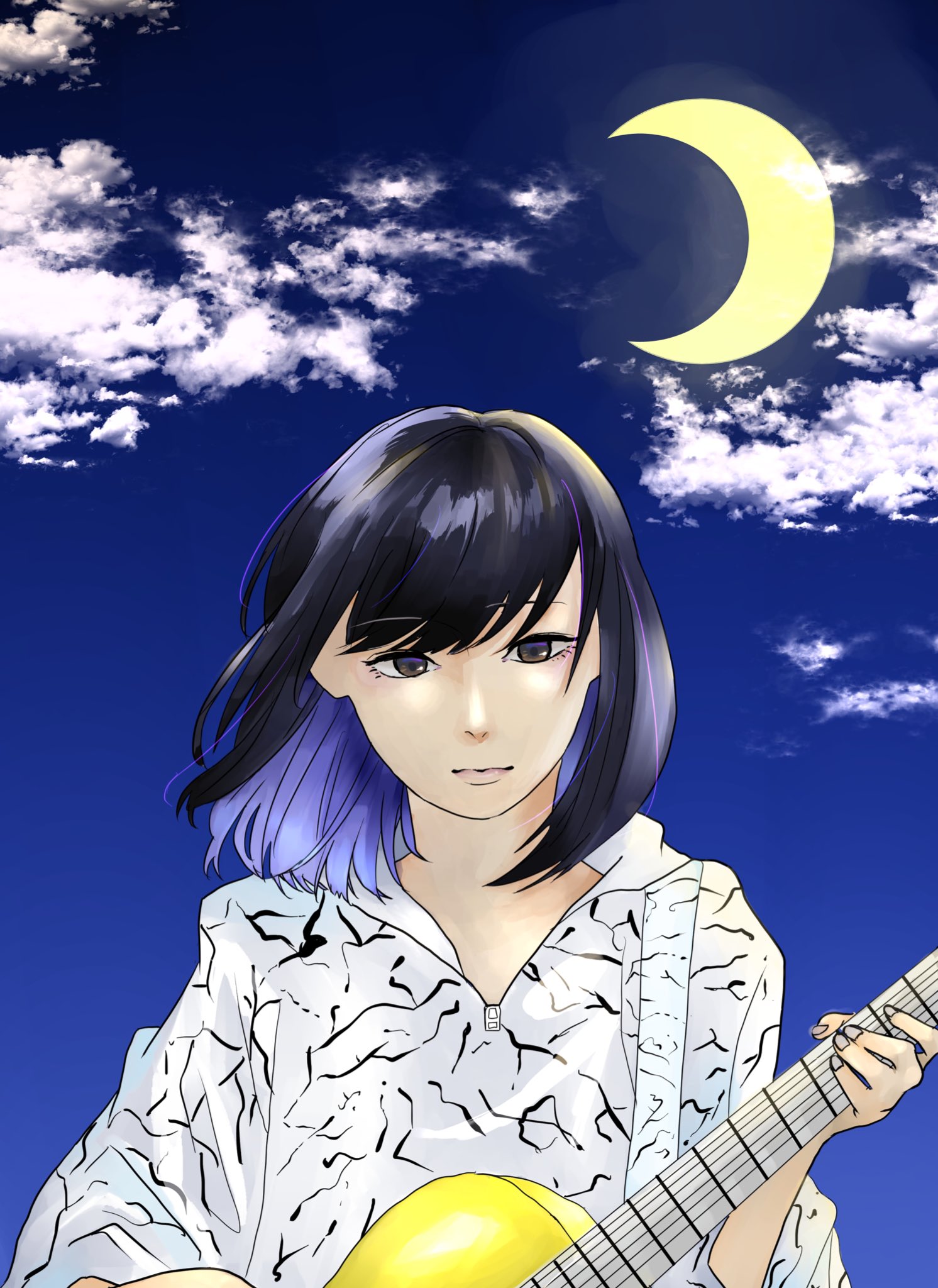 彗 すい ミカヅキ さユり ミカヅキ デジタルイラスト T Co Obbfyi7odw Twitter
