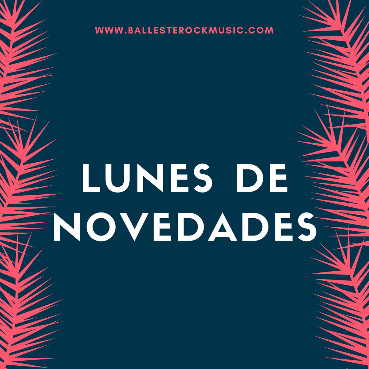 ballesterock's tweet photo. Conciertos, lanzamientos y mucho más en una nueva entrega de nuestro #LunesdeNovedades 

@JesusCobarro @sonbuenos @ElIncreiblePaso @lume_com @manubrioband @constantcare_ @leoncoeurmusic @Betheonemedia @PinkTiramisuAg 

#Ballesterock #Allaboutmusic 

https://t.co/dt1T2PXYpp https://t.co/S6d15BcqOz