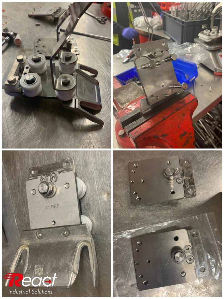 ReactIndustrial's tweet image. We were called into one of UK’s largest food businesses to provide a solution for one of their lines.

Issue; Stainless steel component failing under stress. 
Solution; Lighter, stronger titanium plates – designed and made in-house, eliminating downtime &amp;amp; a swift payback period.