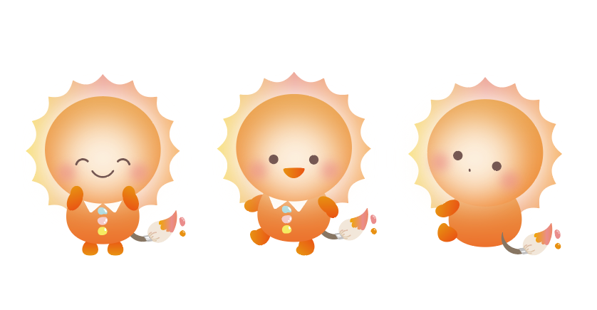 デザイン事務所grin グリン 公式 太陽をモチーフにした 広告デザイン会社のキャラクターを考えてみました サンニコちゃん です こんな感じで 企業やお店のキャラクターを考案 デザインすることもできますので ご興味あればリプかdm下さい