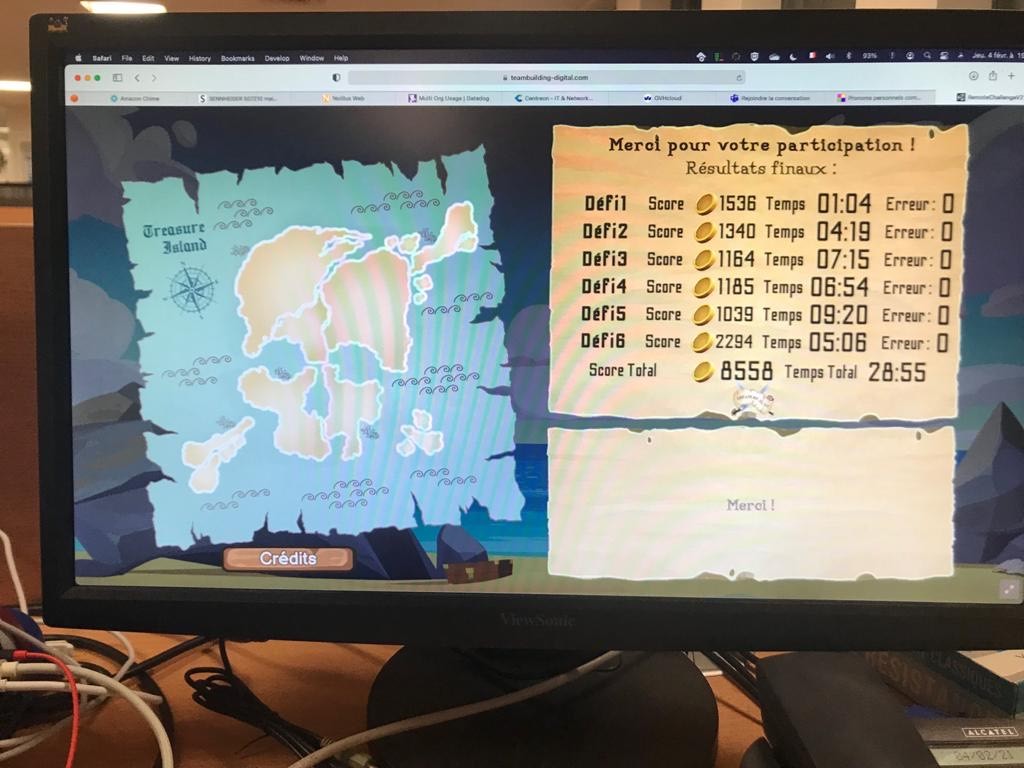 NeuronesIT's tweet photo. #teambuilding🎮 Cette semaine, une chasse au trésor s’est glissée dans les ordinateurs de notre Business Unit ScaleSquad pour un moment de réflexion, de rires et de collaboration suite à la présentation de la stratégie 2021 !
#scalesquad #escapegame #digital #event #digitalevent https://t.co/k62o9o0FYN