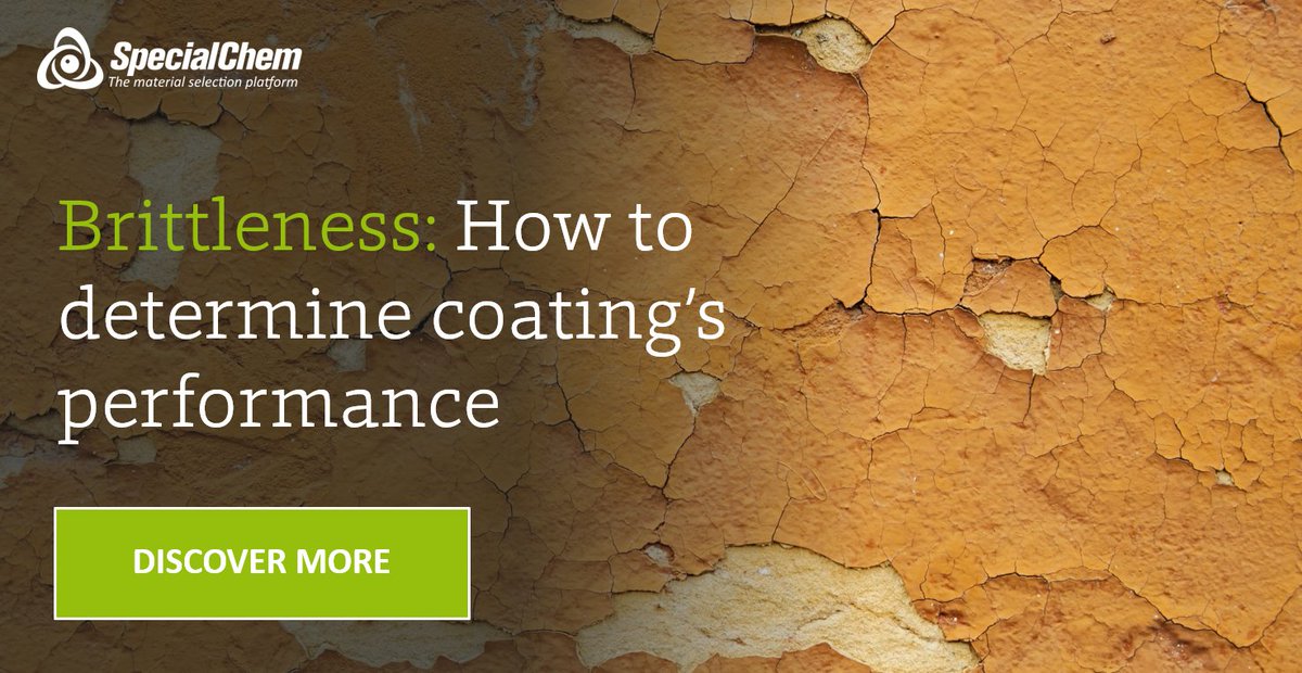 Brittleness dictates the quality and #durability of a coating. Discover how it governs the performance of #coatings by exploring the role of #additives &amp; #binders, and factors &amp; test methods that affect the embrittlement of coatings. bit.ly/3rYXnQz
