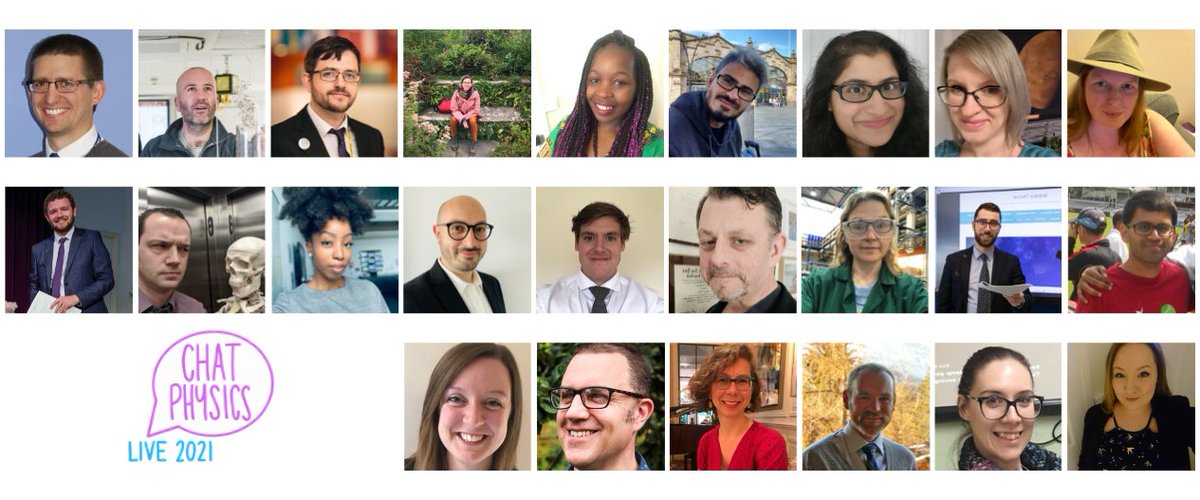 #ChatPhysicsLive is now live! 🎉

If you've got your ticket, check your email for the password to access the conference pages on the website. If you haven't gotten your ticket yet, get it now - they're free! We've got lots of awesome videos lined up!

eventbrite.co.uk/e/chat-physics…