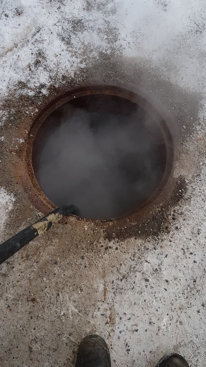 Thomasgul's tweet photo. #Tining av #is i #Aremark #Kommune. #Felleskum for to #Boliger. https://t.co/e3HtQ1QZQm