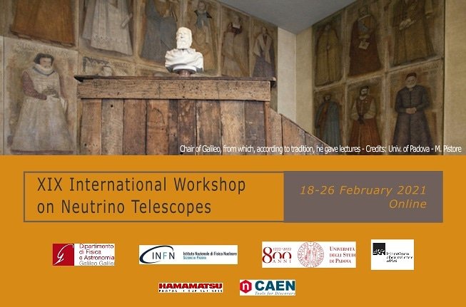 INFN Padova (@infnpadova) on Twitter photo XIX International Workshop on Neutrino Telescopes | 18-26 Febbraio 2021. La conferenza dedicata alla fisica del neutrino.
In collaborazione con <a href="/DFAUnipd/">Dipartimento di Fisica e Astronomia DFA - UNIPD</a>
Dettagli: pd.infn.it/it/xix-interna…
#neutrino #physics #research XIX International Workshop on Neutrino Telescopes | 18-26 Febbraio 2021. La conferenza dedicata alla fisica del neutrino.
In collaborazione con <a href="/DFAUnipd/">Dipartimento di Fisica e Astronomia DFA - UNIPD</a>
Dettagli: pd.infn.it/it/xix-interna…
#neutrino #physics #research