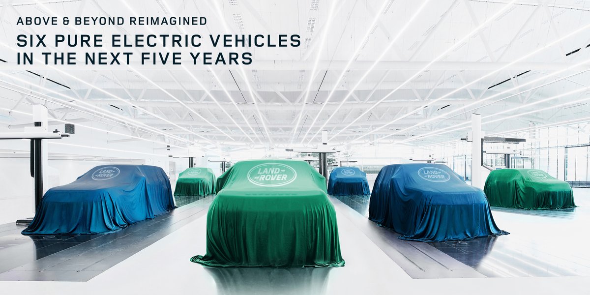 theragers's tweet photo. NEWS: Land Rover announces six pure electric vehicles as CEO Theirry Bollore maps out the future for the JLR business https://t.co/1u2LXywWLi https://t.co/eFtUtaF7mG