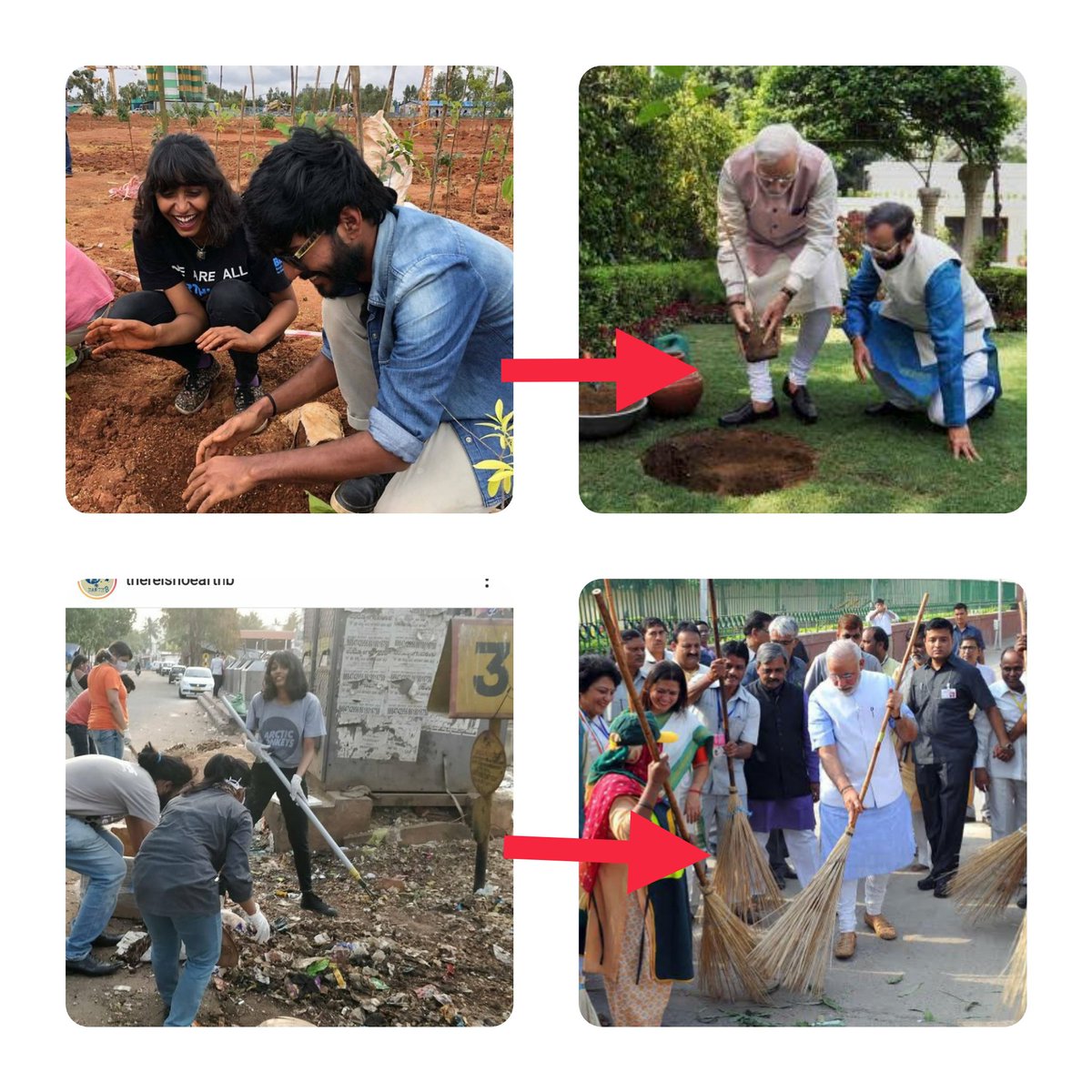 Both #DishaRavi and PM planted trees, Both #DishaRavi and PM were involved in Swachh bharat abhiyaan. 
If you go by RW #ConspiracyTheoriesByNaada. 
Both Disha & PM were behind #Toolkit Conspiracy. 
*Now it too late to correct it Mr. PM. I've trapped you from all the sides*🤷🏾‍♂️