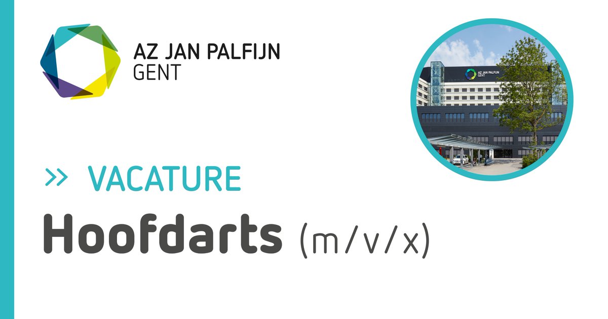 🔎 VACATURE: hoofdarts (m/v/x) met scherpe visie op de gezondheidszorg in België, sterke organisatorische en communicatieve vaardigheden én overtuigende leiderschapsstijl.

🖱️ Bekijk de vacature op onze jobsite ➡️ azjpgent.be/hoofdarts 

#bejobs #gent #vacature #hoofdarts