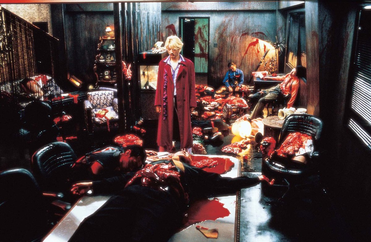 46. ICHI THE KILLER (2007)Adapted from the manga, this film is bloody in ways that only Takashi Miike can be. A story of psychological torture, sadomasochism, yakuza, sex workers, and everything in between. This film is gross, tense, funny, and charming all at once. #Horror365