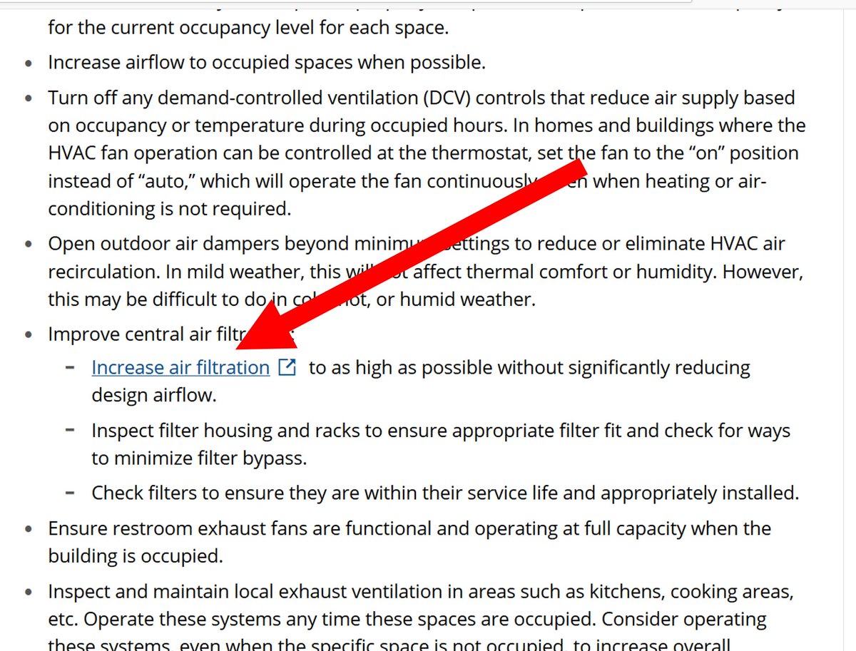 There is yet another link, but this one I have no issues with. The topic of ventilation gets simplified (I try to keep it simple too so as not to lose people). But, like all things, the details get technical. CDC does right thing here and links to org that focuses on this7/n