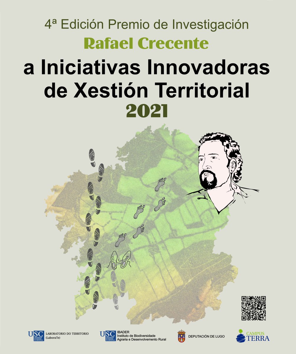 #Convocatorias 📅
 
Bo día! 😊 Lembrámosvos que o prazo de presentación de candidaturas para a cuarta edición do premio Rafael Crecente a Iniciativas Innovadoras de Xestión Territorial estará aberto ata o 31 de marzo.
 
Toda a info en ➡ ibader.gal/seccion/600/4-…