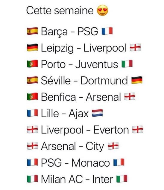 cs_streamnet's tweet image. Programme chargé cette semaine 🤗
L’intégralité des rencontres à suivre gratuitement en Streaming sur : channelstream.watch