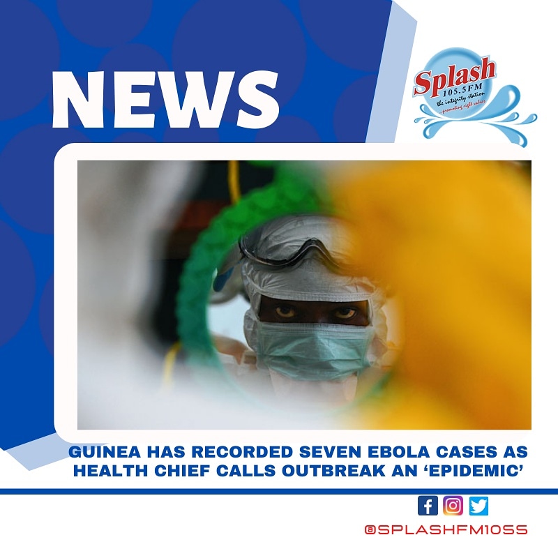 SplashFM1055's tweet photo. Guinea records seven Ebola cases as Health Chief calls outbreak an ‘epidemic’
Read details on: https://t.co/7nYy0ftDB4
#ebola
#epidemic
#africanation
#SplashNews
#Splashfm1055 https://t.co/5fs8RsrJLD
