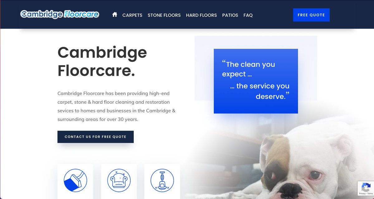 nextnorth's tweet image. New website revamp / launch for cambridgefloorcare.co.uk
Brilliant refreshed look in comparison to their existing website, and the client is happy with the outcome just as we are!