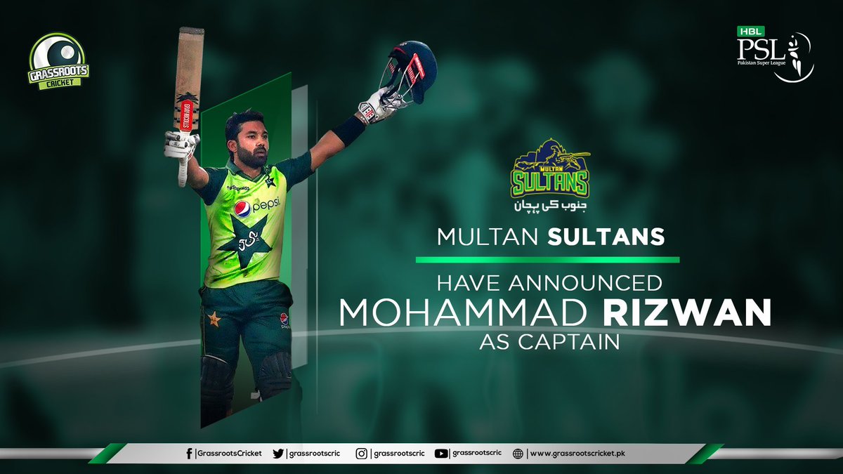 Ahead of  #PSL6, Mohammad Rizwan completes a 180-degree turnaround.After being benched for most of  #PSL5 and barely being in contention, he is appointed as captain for Multan Sultans.A champion year for a champion cricketer!