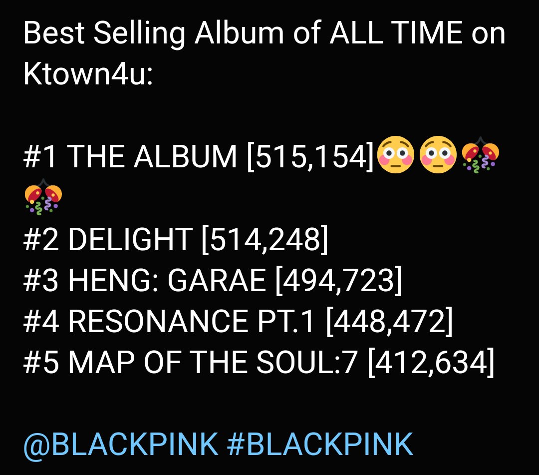 To those who call out blackpink for album sales (digital/physical) @BLACKPINK