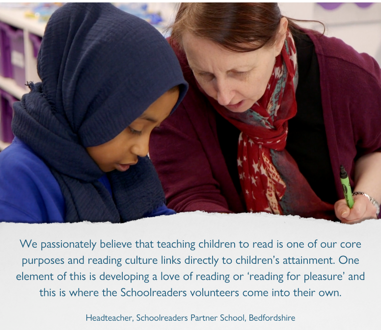 We couldn't agree more with this headteacher!

#ReadingVolunteers #ChildrensLiteracy #GetKidsReading