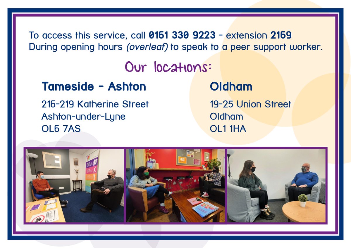 TOGMind's tweet photo. Health and Wellbeing Support Announcement:
We have recently launched our 'Listening Spaces' offer for Tameside, Oldham and Glossop. A FREE confidential service providing advice and resources for people to talk - especially at this difficult time. Please RT. 
#MentalHealthMatters https://t.co/8j6JFqoh8d