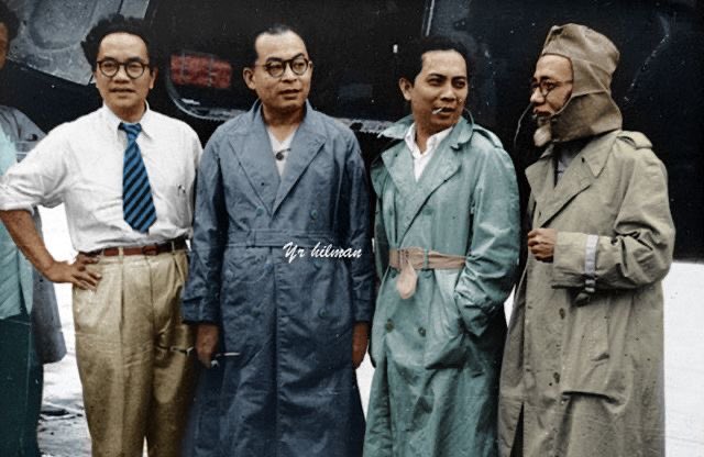 Indonesia Historical figure just vibin’ with a lit Drip(Amir Sjarifudin, Hatta, Sjahrir, Agus Salim)