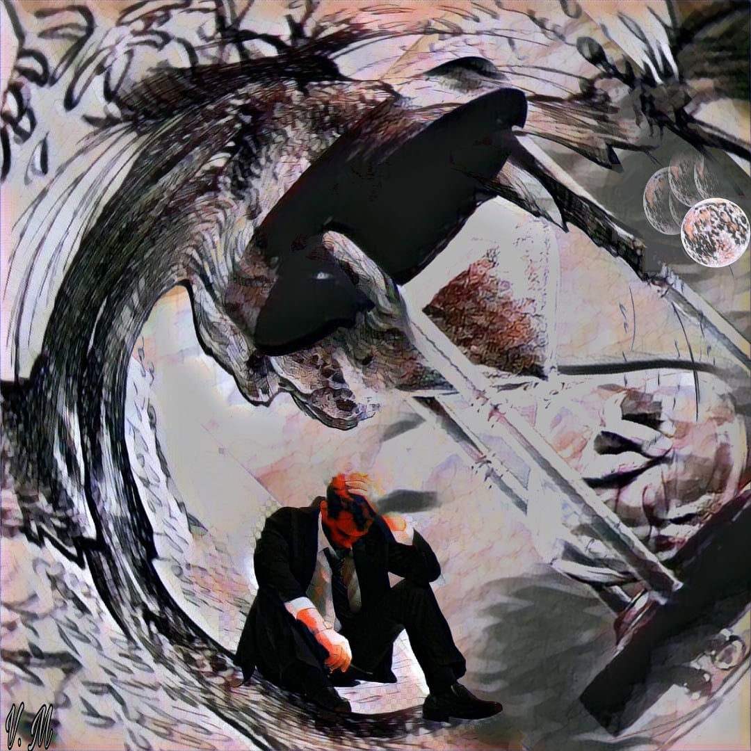 Creación propia, arte digitalizado orientado al sub realismo, le denominare a esta obra:"Tiempos de depresión", aclaro q es mi primer diseño en este ámbito <a href="/artedigital/">Digital Art</a> <a href="/artedigitaleon/">Arte Digital</a>