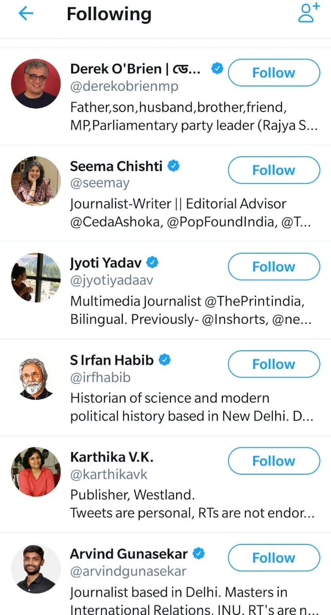 Let's take a quick look at  @FriedrichPieter Twitter "following" list, you will find all familiar faces, the rest is history. No wonder he retrieves the tips to write against India from the entire left cabal like Ravish, Swara, Saba, Shekhar etc, who run this agenda locally.8/9