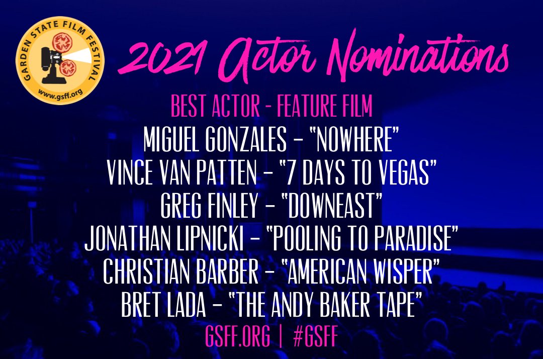 Garden State Film Festival (@gardenstatefilm) on Twitter photo Congratulations to this years nominees! #bestactor #njfilm <a href="/NJMotionPicture/">NJ Motion Picture & TV Commission</a> #AsburyPark #MonmouthCounty #FilmFestival #indiefilm #supportindiefilm #filmmakers #filmmaker #shortfilm #documentary #musicvideo #screenplay #webseries #tvpilot #featurefilm Congratulations to this years nominees! #bestactor #njfilm <a href="/NJMotionPicture/">NJ Motion Picture & TV Commission</a> #AsburyPark #MonmouthCounty #FilmFestival #indiefilm #supportindiefilm #filmmakers #filmmaker #shortfilm #documentary #musicvideo #screenplay #webseries #tvpilot #featurefilm