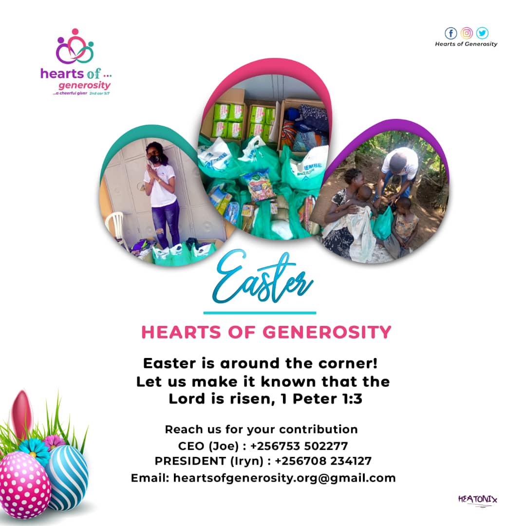 JemymahMurungi's tweet photo. God loves a cheerful giver๐ค
Join Hearts of Generosity as we extend our Easter love to the less previleged. We are one body in Christ. DM for incase you want to give in any kinds of charity
#Heartsofgenerosity https://t.co/Ul7uo06G0s