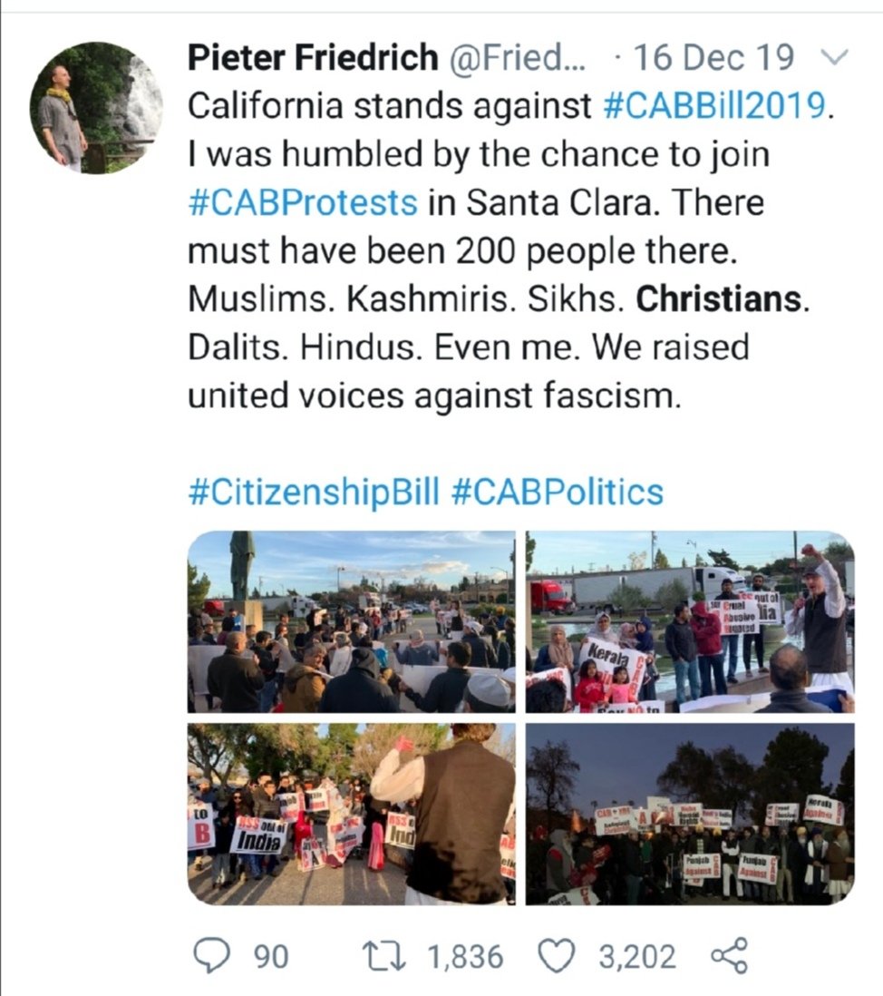 PF has directly supported all campaigns against India. Under Citezenship Ammendment Act of 2019, passed by Parliament states that all persecuted minorities like Hindus, Sικhs, χτιαns, Jains, Buddhist from countries like Pk, Bd, Af can get citizenship on humanitarian grounds