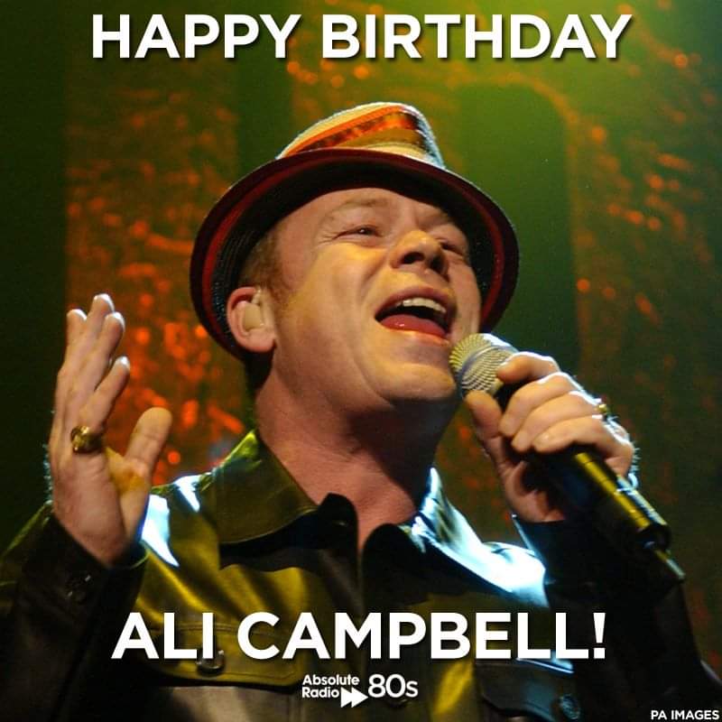 We got you, babe! Happy Birthday Ali Campbell of UB40 ! We hope it\s a brilliant one... 