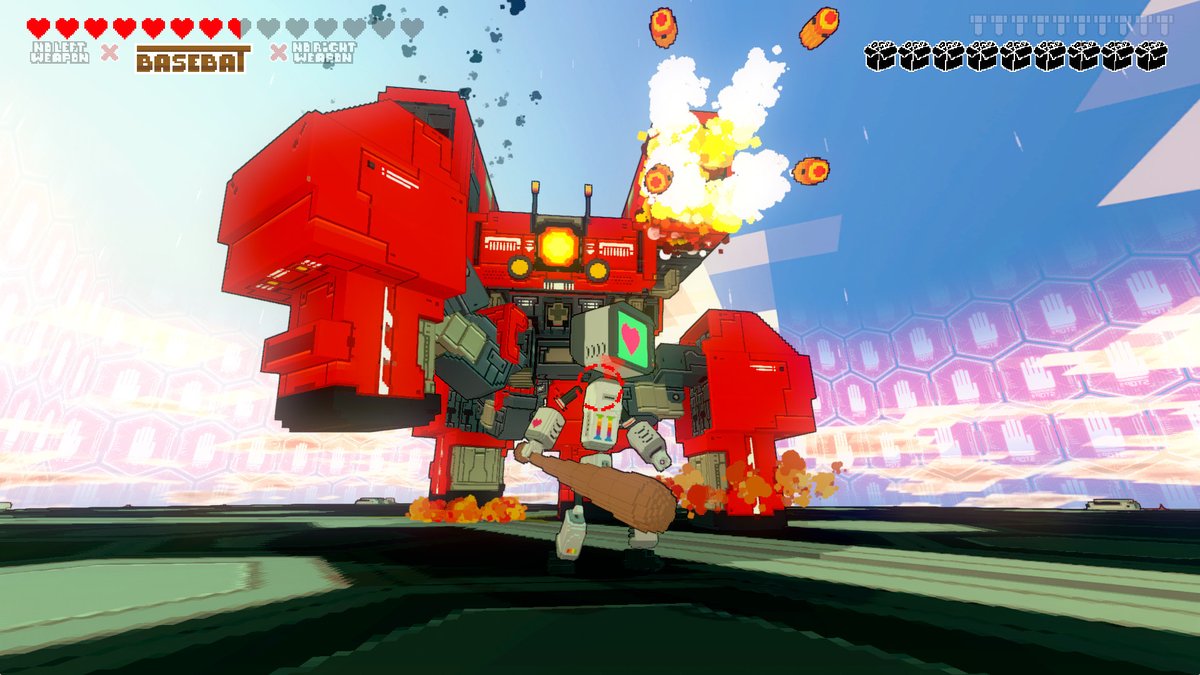 Heart&Slash ($4.94) - a roguelite brawler with megaman legends in its aesthetics DNA. as the freshly awakened robot Heart, tear your way through other machines that& #39;d try to stop you from escaping. tons of weapons and tools to unlock!  https://store.steampowered.com/app/32684...