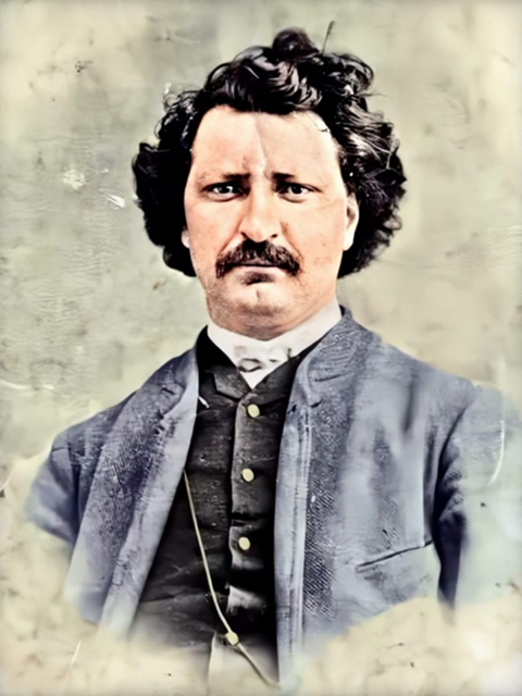 AlbertaMetis's tweet photo. It may be Family Day for most of Canada, but in Manitoba it’s Louis Riel day. While not connected to any particular event from Riel’s life, it’s still a good day to remember the contributions and sacrifices of this Métis leader &amp; Father of Manitoba. 
📸: Colourized by Kade Ferris https://t.co/EYNkwL6kF5
