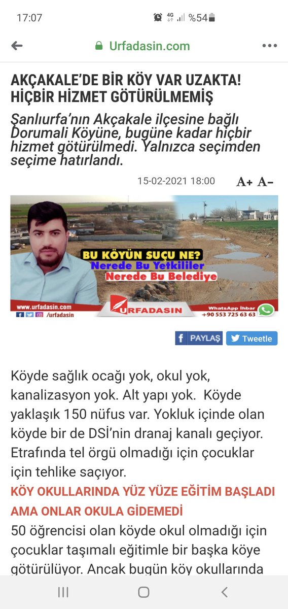 <a href="/zabeyazgul/">Zeynel Abidin BEYAZGÜL</a> sayın başkan sayı şaşırtmadan bu durumda olan kaç mahalleniz var onlardan biri de biziz