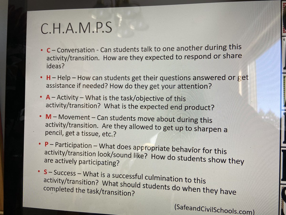 MrsSimacek's tweet image. Thanks Dr. Richard Van Acker for the C.H.A.M.P.S. Idea #springcesa6