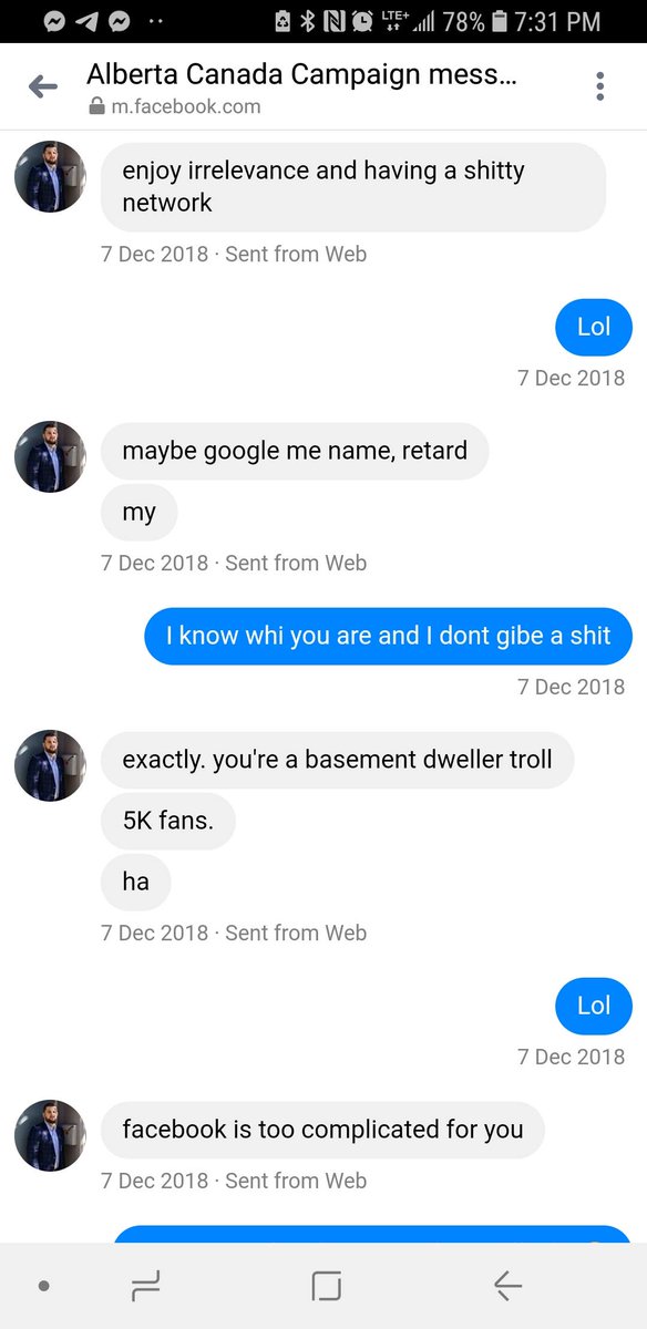 In this message,  @erinotoole 's  @JeffBallingall calls a member of the Alberta conservative group a "retard" and "basement dweller troll".I'm sure the media will *love* working with Jeff. This is top level communications strategy stuff. #cpc  #ErinOTrump  #cdnpoli  #canpoli