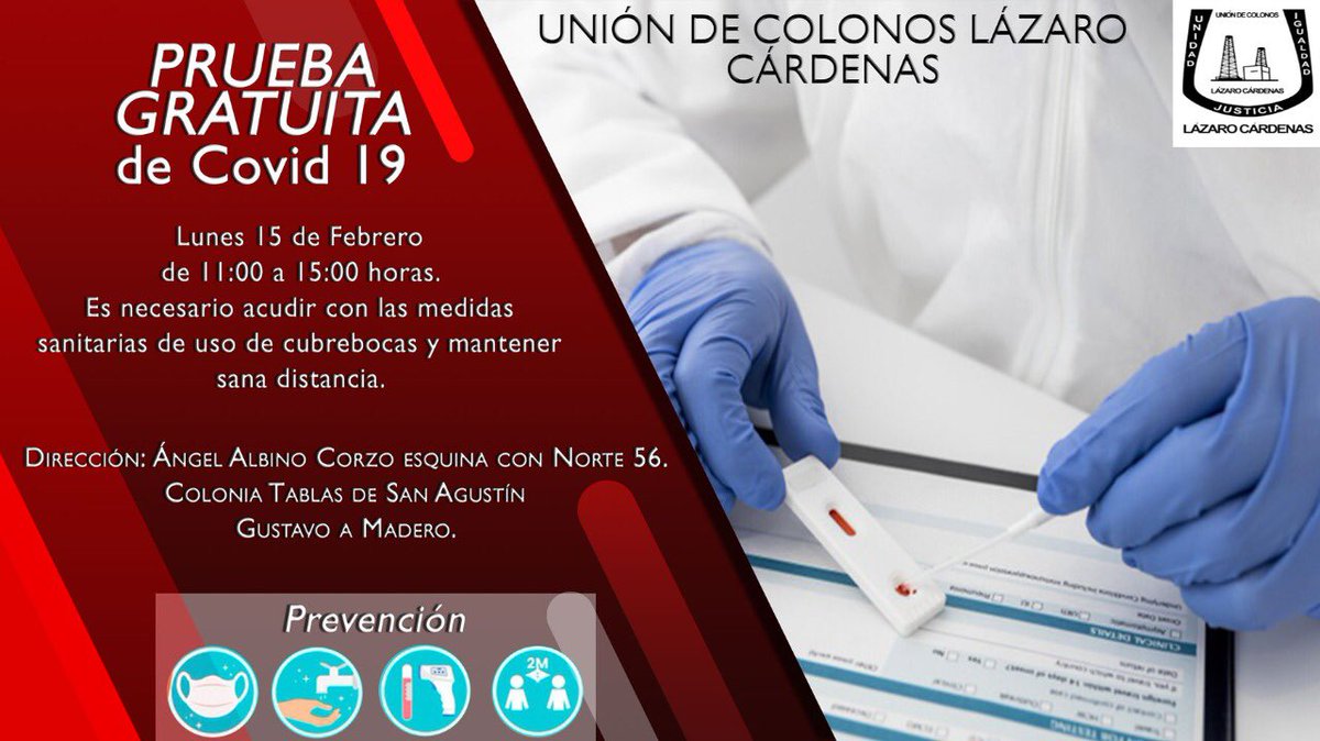 UCLCGAM's tweet photo. Aproveche #COVID19 #pruebasgratis https://t.co/8sdsCRbq9o