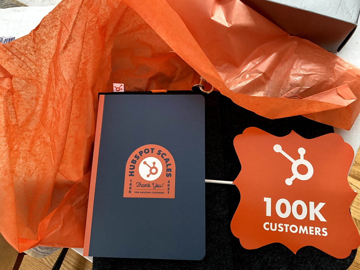 Thanks <a href="/HubSpot/">HubSpot</a>! It's great to work for a company where special moments are recognized and shared. It's been quite a ride. Can't wait for the next 100K amazing customers. Make that the next million.#letsgo