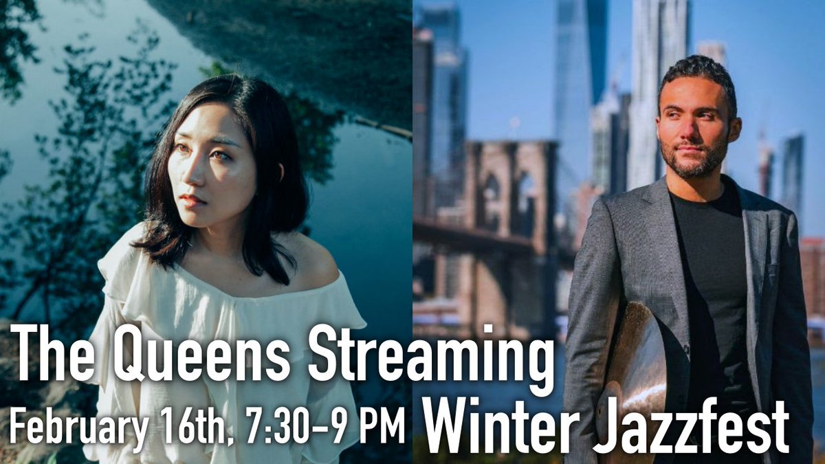 TOMORROW! The second night of our FREE Winter Jazzfest starts at 7:30 PM EST, when we'll be streaming live from Culture Lab LIC at The Plaxall Gallery
Join us at youtube.com/watch?v=6jPuBs…
The evening will feature Eugenia Choe and Juan Felipe Mayorga with their amazing bands.