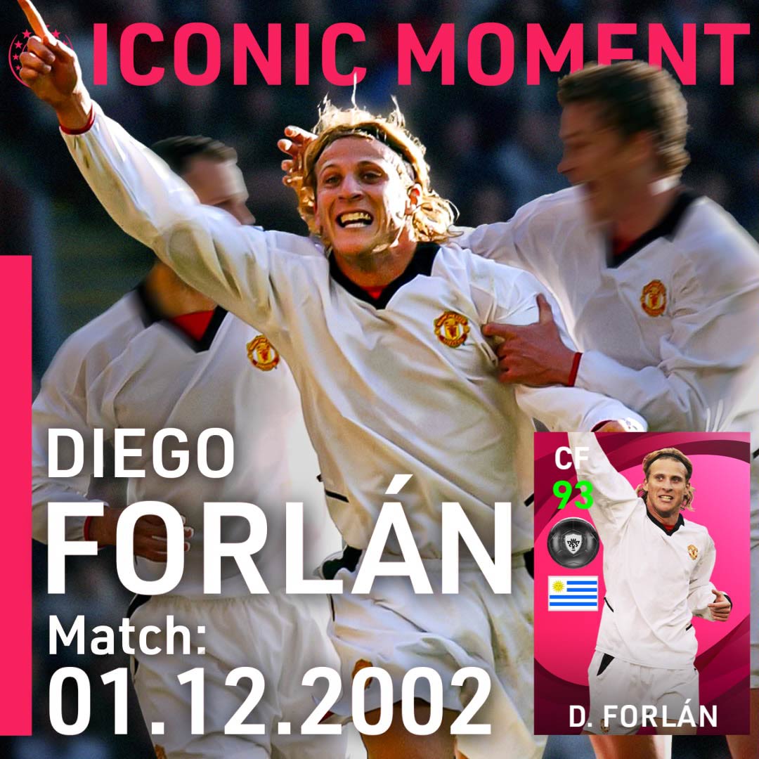 play_eFootball's tweet photo. Don't miss out on this week's #IconicMomentSeries players from @ManUtd! You can still add them to your #myClub squads now:

Park Ji-sung (12.04.2011) 🔥
Diego Forlan (01.12.2002) 🔥

#PES2021 https://t.co/Q8MCv6kVSf