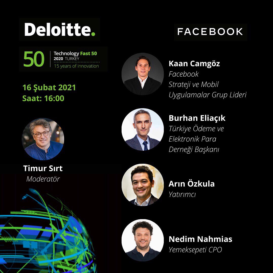 Yarın 16:00-18:00 saatleri arasında değerli konuşmacılarımızın katılımları ile gerçekleştirilecek Deloitte Technology Fast 50 Ödül Töreni’ni Deloitte Türkiye YouTube hesabından canlı olarak izleyebilirsiniz. #Fast50Turkey20 

Canlı Yayın YouTube linki: youtube.com/watch?v=DCfMMJ…