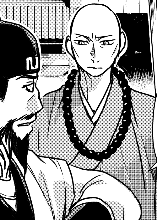 収録話解説②「弔いの炎」
アシさんに入れてもらった塔の爆発シーン見て~!
ここから登場する僧はオリキャラです。本当は●●●にしたいな~とお伺い立ててたのですが、ダメでした…!🥺