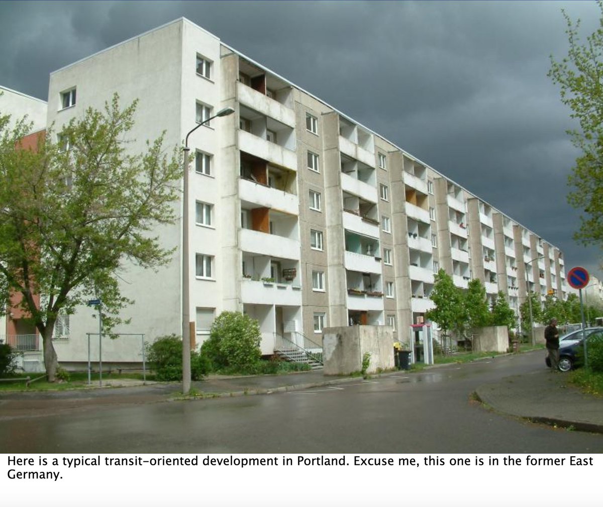 Anyway, the author is a notorious anti-transit advocate who, in the past, has suggested that light rail equals communism.From a PowerPoint presentation on the subject.  http://web.mit.edu/transpolunch/docs/public/posters/Randal%20OToole%20Presentation.pdf