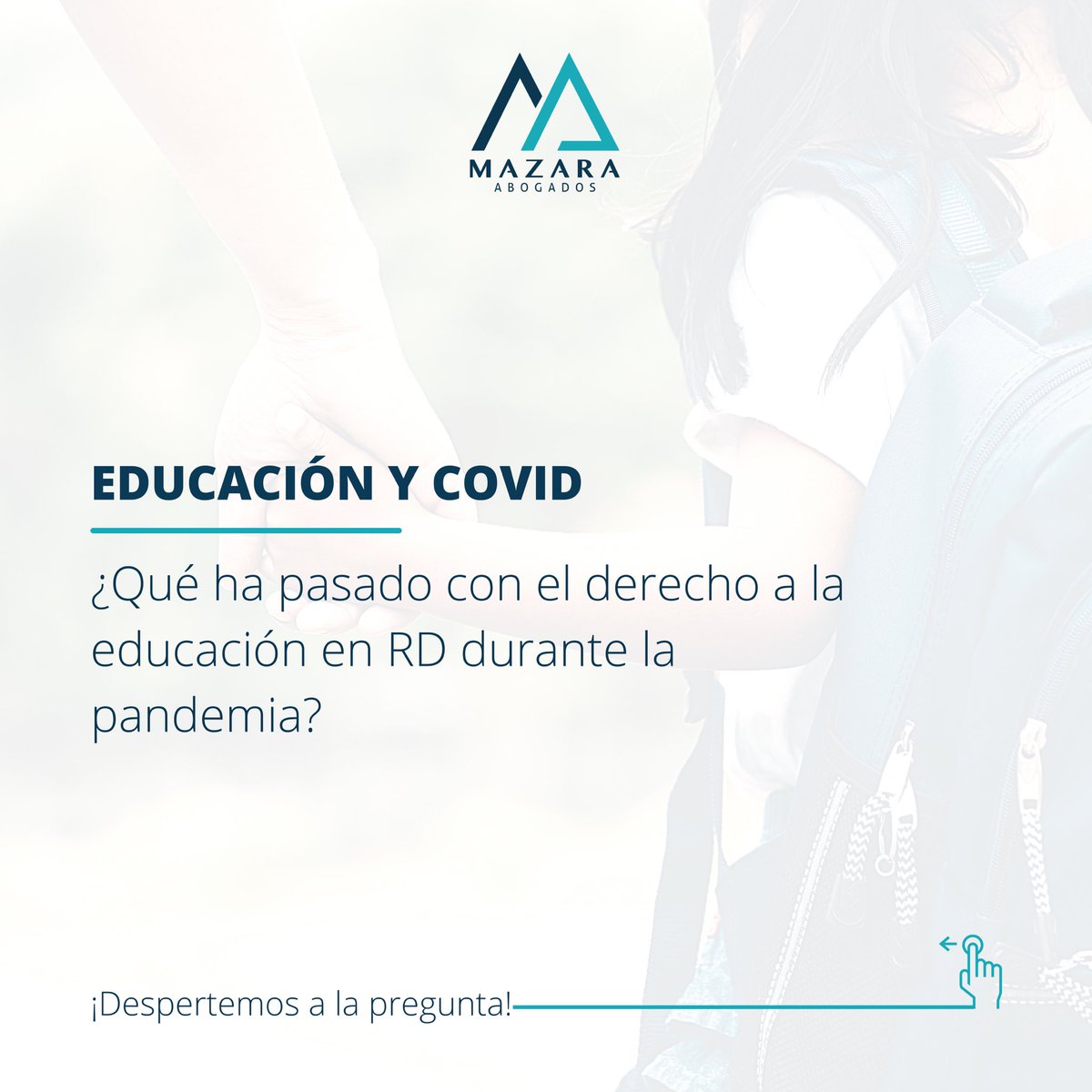 MazaraAbogados's tweet photo. EDUCACIÓN Y COVID.
No hay asidero jurídico para mantener los centros educativos cerrados. Fundamentos y razones sobran para defender esta causa. ¡Iniciamos la conversación!
#MazaraAbogados #MazaraCares #AbranLasAulas #PPEPRD #EducaciónRD https://t.co/nr5cXSox5q