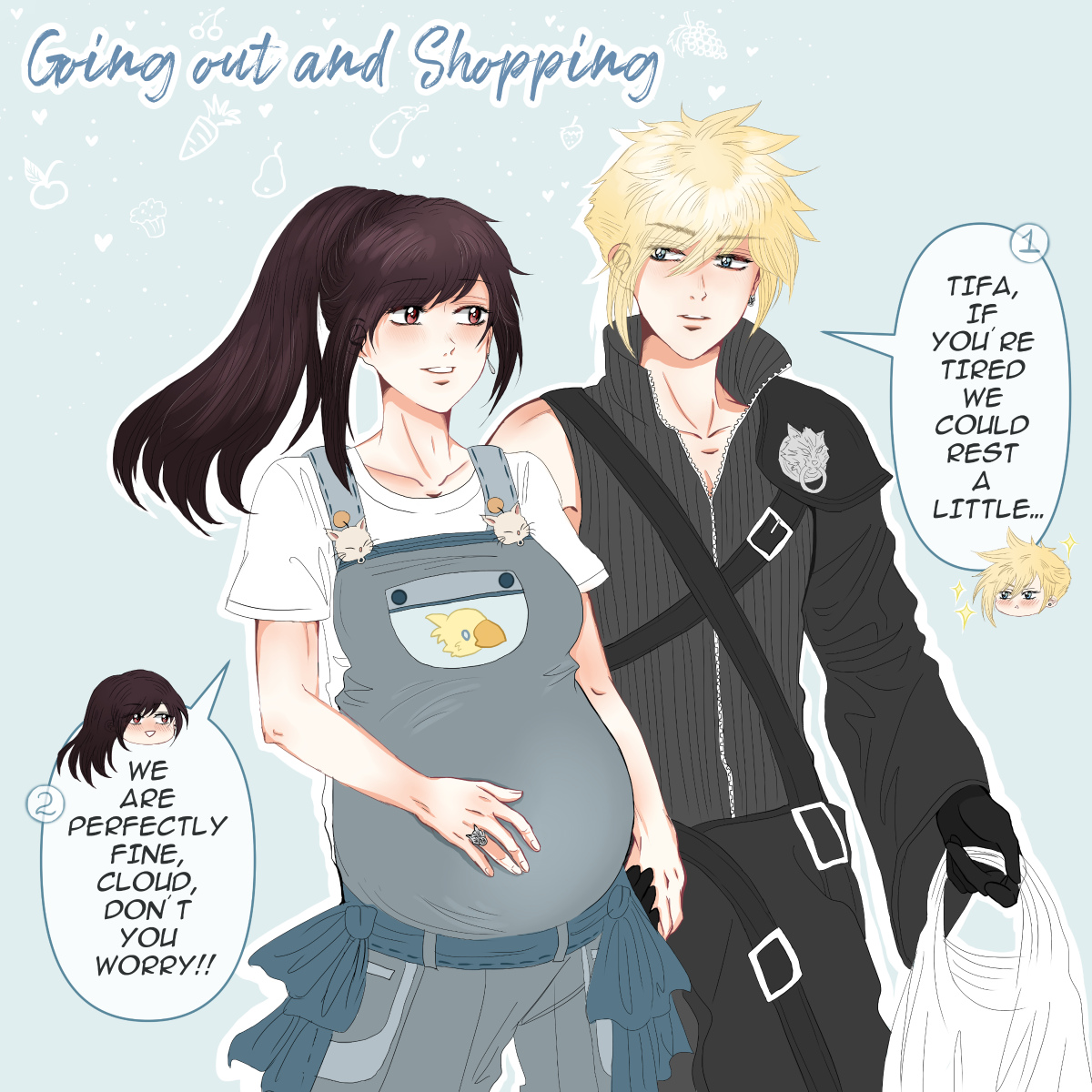 Toffyちゃん おまとめページ Family domestic fluff (´｡• ᵕ •｡`) ♡ #ff7r #cloti #クラティ