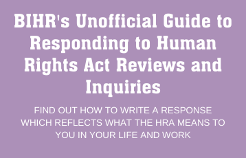  If calling for additional rights protections be clear that building on our protections means protecting what we have first If part of a group/org/network consider using a survey to gather views & stories of your membersFrom our Unofficial Guide:  https://www.bihr.org.uk/Handlers/Download.ashx?IDMF=4c6a586e-6840-4ba6-945d-591adcb1eca9