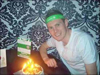 March 2008-6 days before a Scottish Cup Quarter-Final replay away to Celtic, Zander Diamond celebrates his birthday in style!