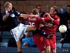 September 2009-Aberdeen lose yet another Cup game to a First Division side crashing out of the League Cup after being beaten 3-2 after extra time at Dens Park.