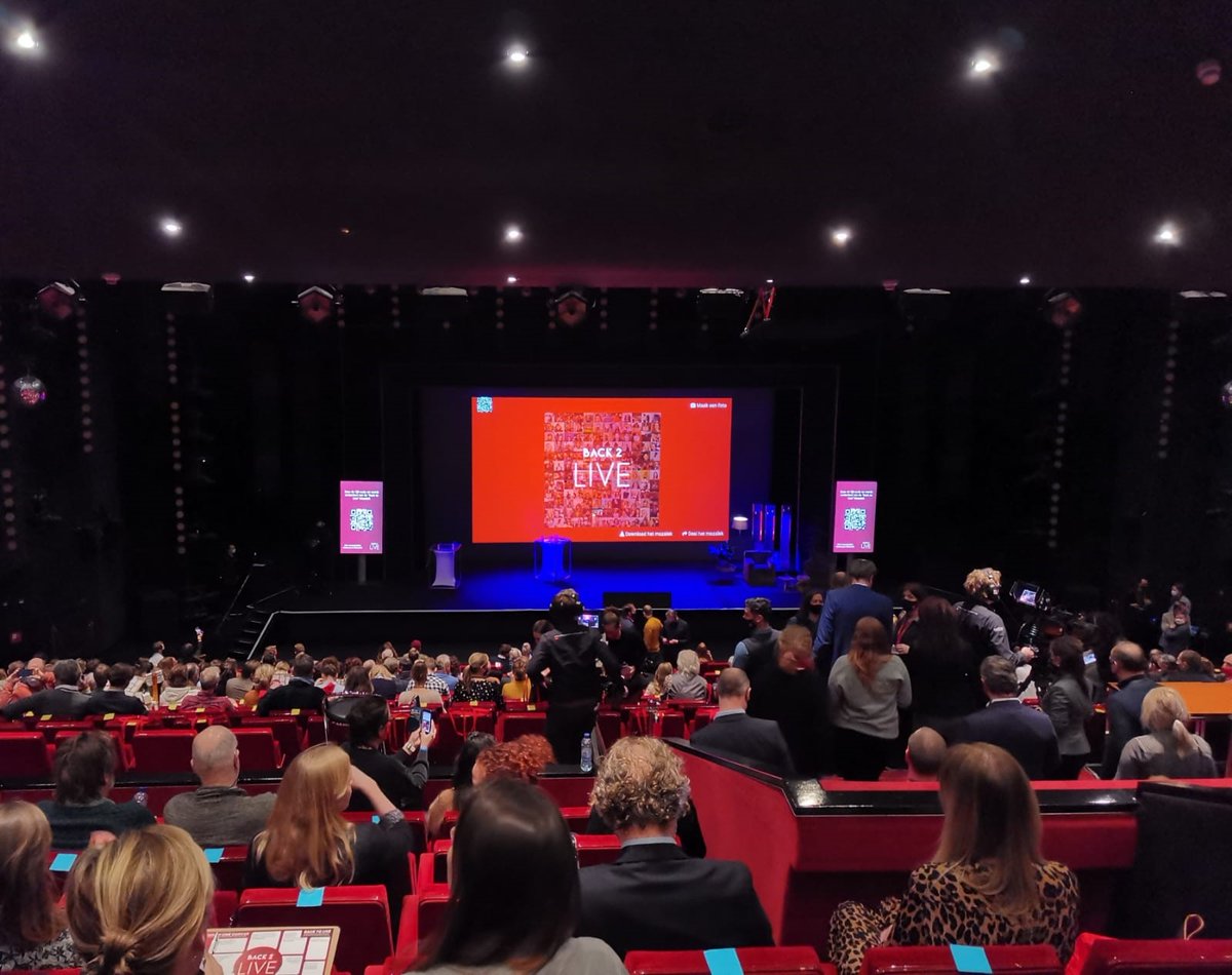 We are thrilled to be present at the first Fieldlab event in the Netherlands: Back to Live. More pilot events are to follow.

#BacktoLive #Back2Live #FieldlabEvenementen #Eventplatform #Evenementen #Events #Evenementenbranche