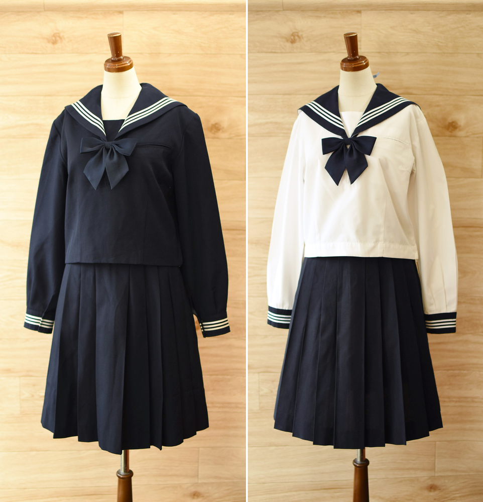 制服市場 公式 埼玉県立松山女子高等学校 冬 中間セーラー服 165が出品されました 現在価格 49 800 円 松山女子