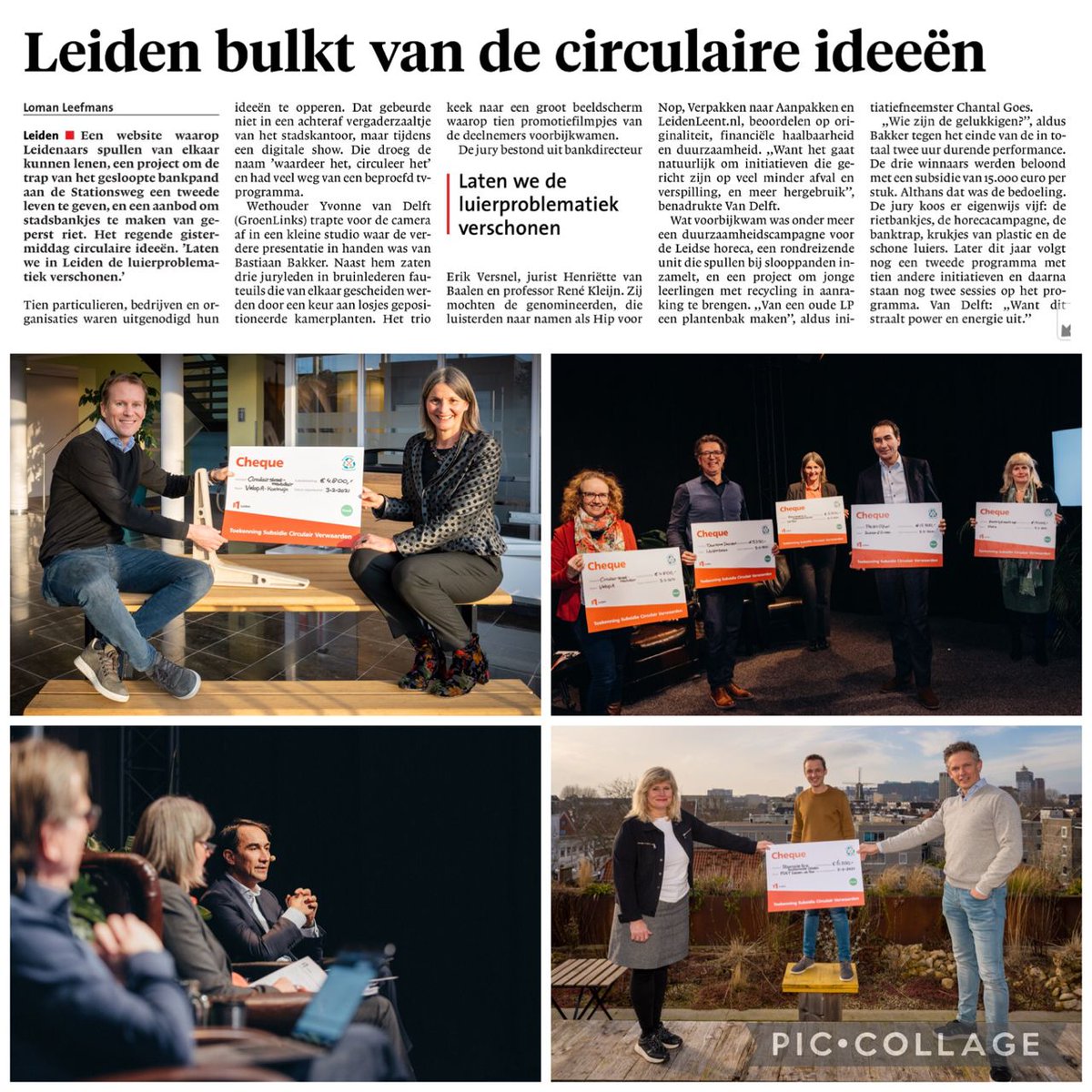 DZKMNL's tweet photo. Wat een geweldige circulaire ideeën zijn er toch in Leiden! https://t.co/S9HXDgGpQd