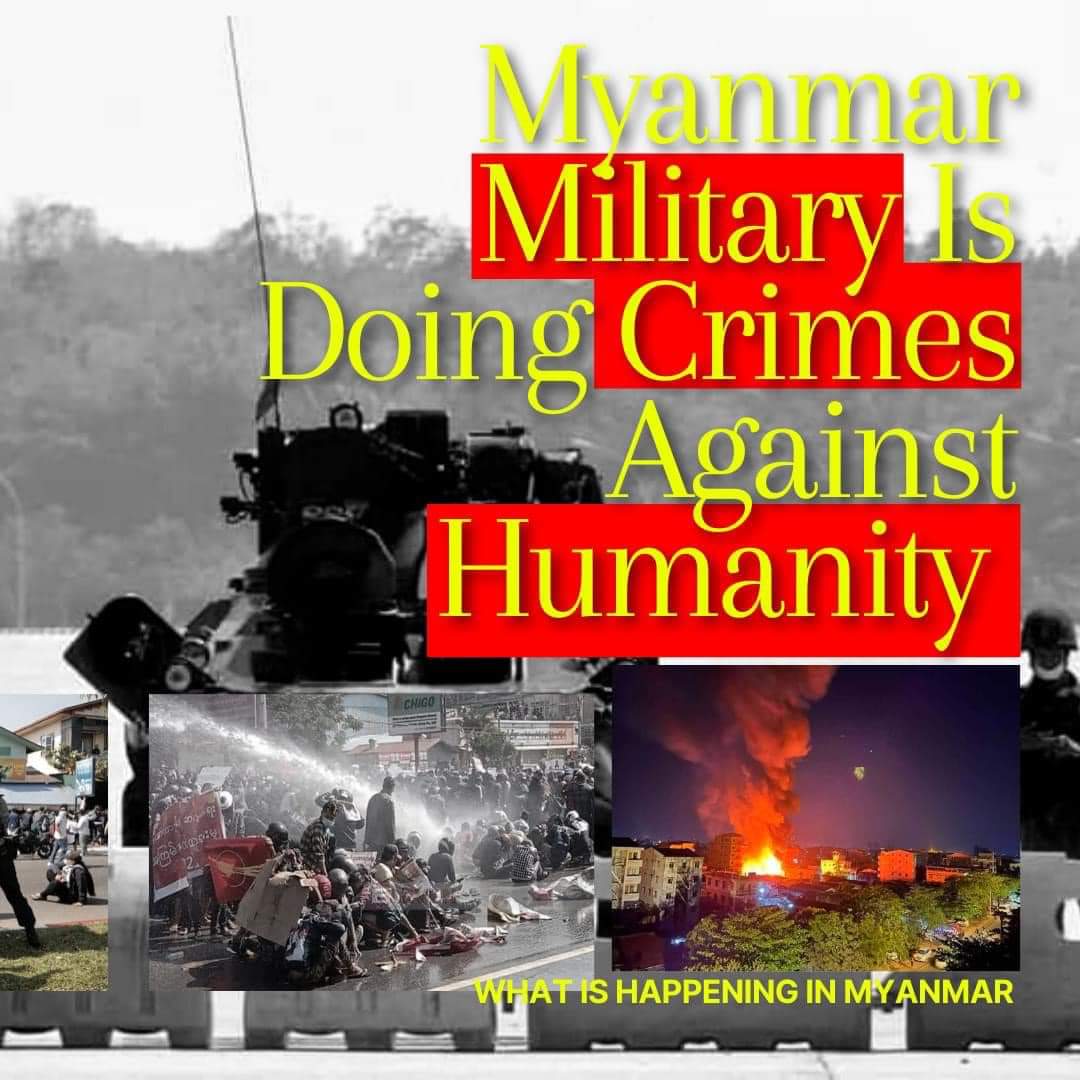 thet_nadi's tweet photo. WE ARE NOT SAFE 
#WhatsHappeningInMyanmar 
#Feb15Coup https://t.co/qaD9s3k4Nq